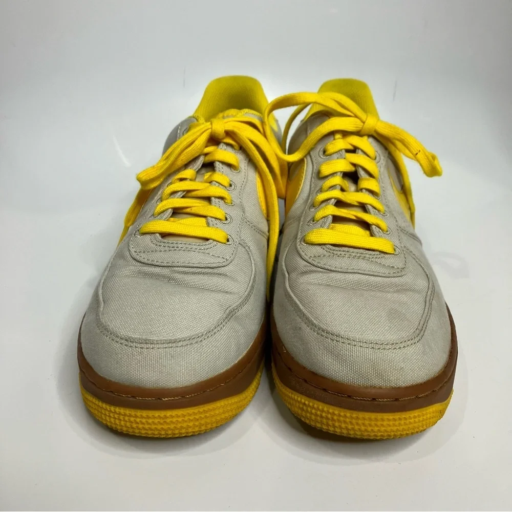 Nike Air Force 1 sneakers low‎ ‘07 TXT light bone touring yellow men’s size 8.5